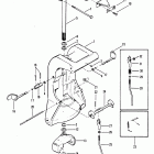 50 (4 CYL.) 5531630 AND UP Swivel bracket and reverse lock