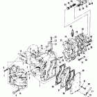 40A (ABOVE PROP. EXHAUST) 676-A00346 THRU 007735     (M) Crankcase and cylinder head
