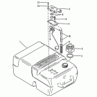 30A 689-321377 THRU 689-250100      (E) Fuel tank (plastic-6.6 gallon) (not original equip...