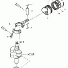 4 (4-STROKE) 0R067090 & Up Коленчатый вал, поршни и шатуны