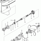 9.9 (4-STROKE)(209cc) 0R042475 & Up Gear housing, propeller shaft-non bigfoot
