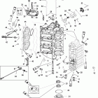 200 (3.0L EFI) 0T750164 THRU 0T800999 Cylinder block and end cap