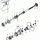 30 EFI (3 CYL.)(4-STROKE) 0R106999 & Up Корпус редуктора, вал гребного винта -1,92: 1 пере...
