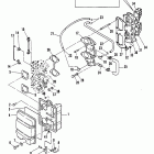 40C (TWIN CARB) 6E9-100101 THRU 6E9-105013      (E) Впускной коллектор