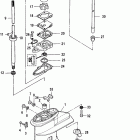 9.9 (4-STROKE)(209cc) 0R042475 & Up Gear housing, driveshaft-non bigfoot