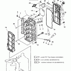 50 (4-STROKE) 0G231123 THRU 0G760299 Головка цилиндра
