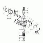 90 (3 CYL.) 0A996142 THRU 0B240450 Crankshaft, pistons and connecting rods(#638-8532-...
