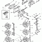 250/275 0C101891 AND UP Carburetor plate and reed block  (serial #d000749 ...