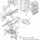 140 JET 0G760300 THRU 0G960499 Выпускной коллектор и выпускная плита