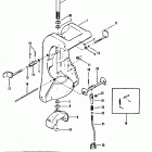 50 (3 CYL.) 0B122930 THRU 0D000749 Swivel bracket(short)(long-0c160935 & below)(60el ...