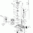 15 (4-STROKE) 1B227000 & Up Корпус редуктора, вертикальный вал, передаточное о...