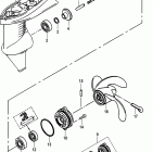 2 (4-STROKE) Carb 0R131842 & Up Gear housing assembly, propeller shaft