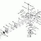 50 (4 CYL.) 5531630 AND UP Carburetor assembly (tillotson)