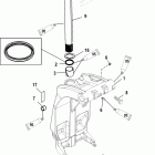 115 EFI (4-STROKE) 1B227000 THRU 1B366822 Поворотный кронштейн и рычаг рулевого управления