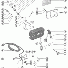 140 5088444 THRU 5443029 Remote control assembly (electric) (use on mariner...