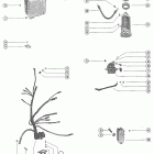 115 (6 CYL.) 4865178 THRU 5430526 Starter motor, starter solenoid, rectifier and wir...
