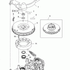 25 (4-STROKE) 0T409000 THRU 1B344298 Маховик
