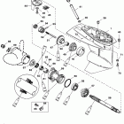 50 (4-STROKE) 0G231123 THRU 0G760299 Корпус редуктора, гребной вал-1.83:1 / 2:1 передат...