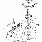 40 (2 CYL.) 7144763 AND UP Flywheel, ignition coil and switch box (serial gro...