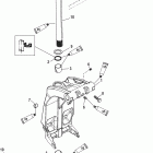 115 (4 CYL.) 1B000001 & Up Поворотный кронштейн и рычаг рулевого управления