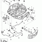 300 VERADO (4-STROKE)(6 CYL.) 1B517434 & Up Adaptor plate hose routings
