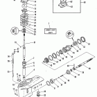 40 (TWIN CARB) (W/OIL INJECTION) 6E9-150001 AND UP      (E) Корпус редуктора