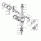 90 (3 CYL.) 0C222000 THRU 0D283221 Crankshaft, pistons and connecting rods (#646-8188...