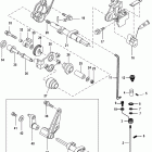 30 EFI (3 CYL.)(4-STROKE) 0R106999 & Up Shift and cam rod, jet