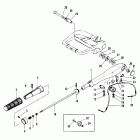 40B (THRU PROP. EXHAUST) ML-676-B300101 THRU B302425 Steering handle(manual start model)