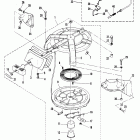 40C (TWIN CARB) 6E9-100101 THRU 6E9-105013      (E) Ручной стартер