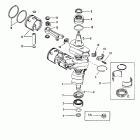 90 (3 CYL.) 0C222000 THRU 0D283221 Crankshaft, pistons and connecting rods (#638-8532...