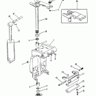 90 (3 CYL.) 0C222000 THRU 0D283221 Swivel bracket and steering arm(casting number 149...