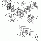 20XD (2 CYL.) 7209533 THRU 0A730006 Cylinder block and covers (serial group #2)