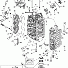 200 (3.0L EFI) 0T801000 THRU 1B417701 Cyliner block and end cap