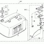 40A (ABOVE PROP. EXHAUST) 676-A00346 THRU 007735     (M) Fuel tank (replacement additional) 22.7 litre (6.0...
