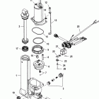 25 (4-STROKE) 0T409000 THRU 1B344298 Механизм гидроподъема Power Trim