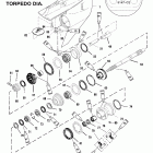 140 JET 0G760300 THRU 0G960499 Корпус редуктора, вал гребного винта - обратное  в...