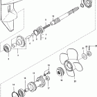 9.9 (4-STROKE)(209cc) 0R042475 & Up Gear housing, propeller shaft-bigfoot