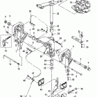 50MH 0N056165 & Up Transom and swivel brackets(manual)