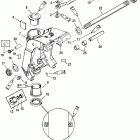 25 (4-STROKE) 0T409000 THRU 1B344298 Поворотный кронштейн
