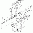 225 (DFI) 0G960500 THRU 0T178499 Корпус редуктора, вал гребного винта - стандартное...