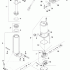 45 BODENSEE (4-STROKE) 0G760300 THRU 0T178499 Компоненты механизма гидроподъема Power Trim
