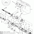 140 JET 0G303046 THRU 0G760299 Корпус редуктора, вал гребного винта (s / n-0g4380...