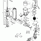 100 (4 CYL.) 0A722297 THRU 0D283221 Power trim components(single ram power trim)