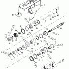 200 (DFI) 0G760300 THRU 0G960499 Корпус редуктора, вал гребного винта - обратное вр...