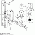 55 (3 CYL.) 0G290585  THRU 0G589999 Power trim components (s / # 0g357070 & below) (bl...