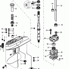 30 EFI (3 CYL.)(4-STROKE) 0R106999 & Up Корпус редуктора, приводной вал-1,92: 1 передаточн...