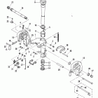 25C (THRU PROP. EXHAUST) 695-250101 THRU 253861 Clamp and swivel bracket / reverse lock