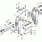 60 (3 CYL.) 0D000750 THRU 0G290584 Transom bracket (50 / 60)(s / n: 0d181999 and belo...