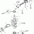 25 (4-STROKE) 0T409000 THRU 1B344298 Коленвал
